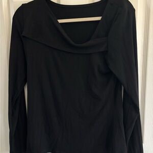 Chic Black Long Sleeve Women's Top